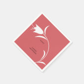 MOD WHITE TULIP WEDD SERVIETTE (Ecke)