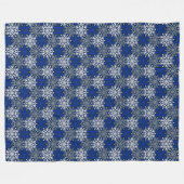 Mod Winter Snowflake Pattern Fleece Blanket (Vorderseite (Horizontal))