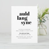 Mod Wish | Silvester-Party Einladung (Stehend Vorderseite)