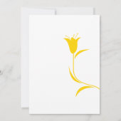 MOD YELLOW TULIP BRAUTPARTY EINLADUNG (Rückseite)