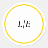 MOD YELLOW TULIP WEDD Umschlag Aufkleber (Vorderseite)