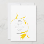 MOD YELLOW TULIP WEDDING EINLADUNG (Vorderseite)