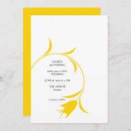 MOD YELLOW TULIP WEDDING EINLADUNG
