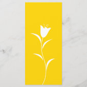 MOD YELLOW TULIP WEDDING MENÜKARTE (Rückseite)