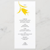 MOD YELLOW TULIP WEDDING MENÜKARTE (Vorderseite)