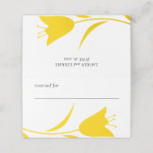 MOD YELLOW TULIP WEDDING PLATZKARTE (Außenseite Aufgefaltet)