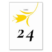 MOD YELLOW TULIP WEDDING TISCHNUMMER (Rückseite)