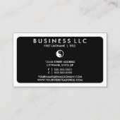 Mod Yin Yang (Farbanpassbar) Visitenkarte (Rückseite)