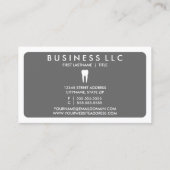 Mod Zahnarzt (farblich anpassbar) Visitenkarte (Rückseite)