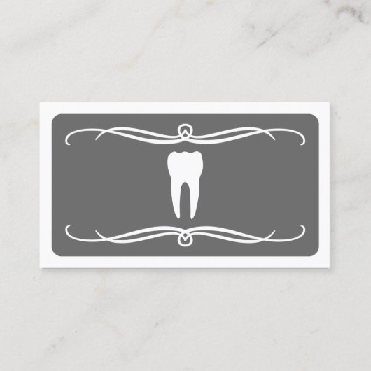 Mod Zahnarzt (farblich anpassbar) Visitenkarte (Vorderseite)