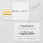 Mod Zickzack gelber Ober, der gute Karten wünscht (Vorne/Hinten)