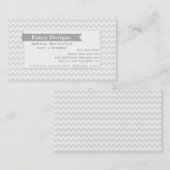 Mod-Zickzack Streifen Visitenkarte (Vorne/Hinten)