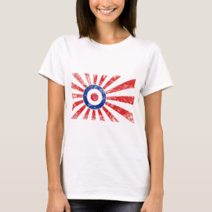 Mod-Ziel-Mod-Sonnendurchbruch-Ziel Roundel T-Shirt