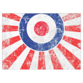 Mod-Ziel-Mod USA-ZielGrunge Roundel Tischdecke (Vorderseite (Horizontal))