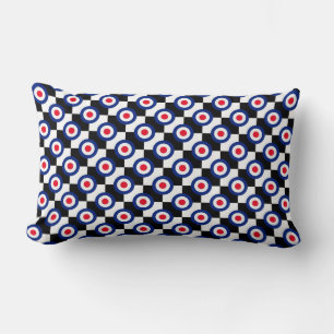 Mod Ziel Muster Polka Punkte Mode UK Vintage Lendenkissen