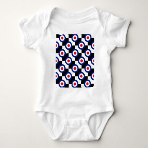 Mod-Ziel-Muster-Polka-Punkte Mode Vintage Baby Strampler
