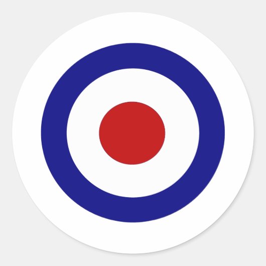 Mod-Ziel Runder Aufkleber (Vorderseite)