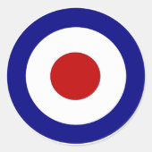 Mod-Ziel Runder Aufkleber (Vorderseite)