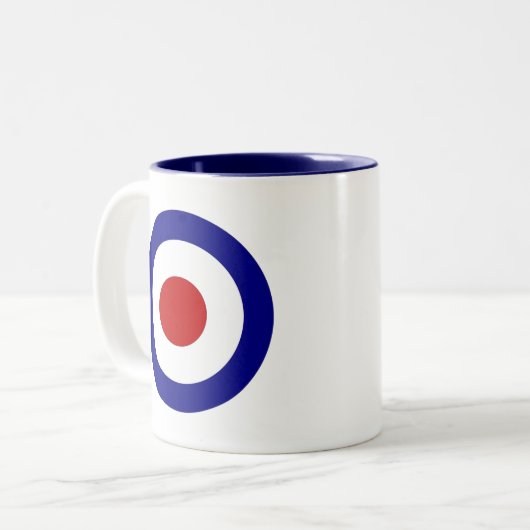 Mod-Ziel Zweifarbige Tasse (Vorderseite Links)