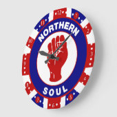 Mod-Zieldesign für Northern Soul auf Gewerkschaft Große Wanduhr (Winkel)