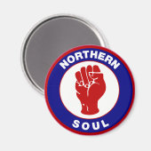 Mod-Zieldesign für Northern Soul Magnet (Vorderseite/Rückseite)