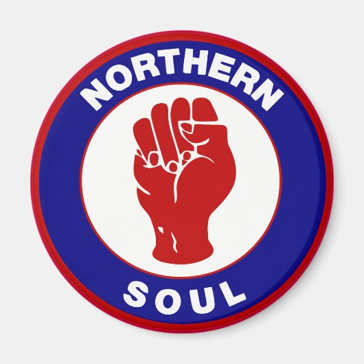Mod-Zieldesign für Northern Soul Magnet (Vorne)