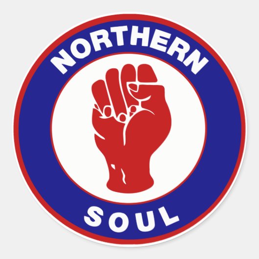 Mod-Zieldesign für Northern Soul Runder Aufkleber (Vorderseite)