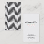 MOD ZIGZAG PATTERN VISITENKARTE (Vorne/Hinten)
