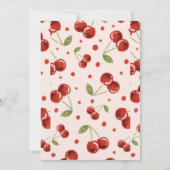 Moda Coquette Cherry en una gran ducha de novia Einladung (Rückseite)