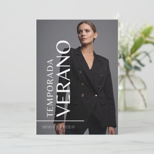 Moda diseño einladung (Stehend Vorderseite)