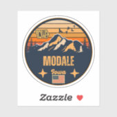 Modale, Iowa Aufkleber (Blatt)