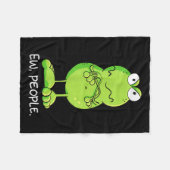Modartis Grumpy Ew People Frog Erklärung Sarcastic Fleecedecke (Vorderseite (Horizontal))