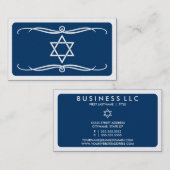 Moddavidsstern (Farbe kundengerecht) Visitenkarte (Vorne/Hinten)