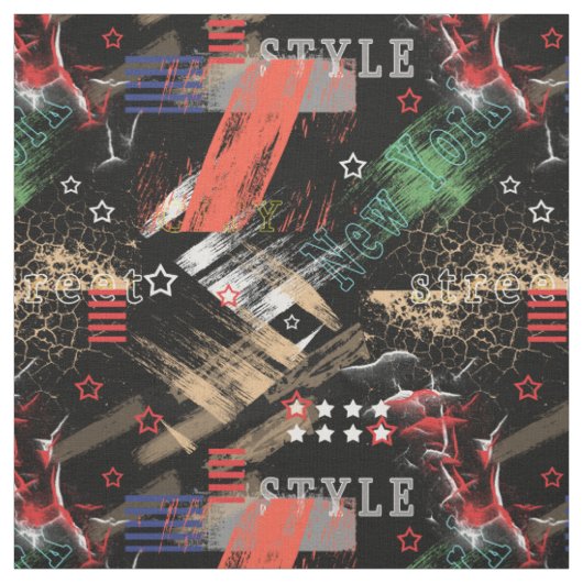 Mode Abstrakt Grunge Stoff (Muster)