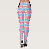 Mode Abstrakte Schwirbelwellen Leggings (Rückseite)