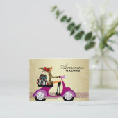 Mode-Accessoire-Geldbeutel-Schmuck-Rosa-Gold 2 Visitenkarte (Stehend Vorderseite)