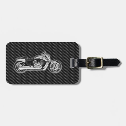 Mode-Accessoire Kohlenstoff Harley Motorrad-3D Gepäckanhänger (Vorderseite horizontal)