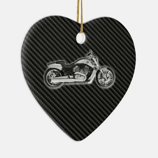Mode-Accessoire Kohlenstoff Harley Motorrad-3D Keramik Ornament (Rechts)