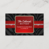 Mode-Accessoire und Schmuck Visitenkarte (Vorderseite)