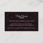 Mode-Accessoire und Schmuck Visitenkarte (Rückseite)