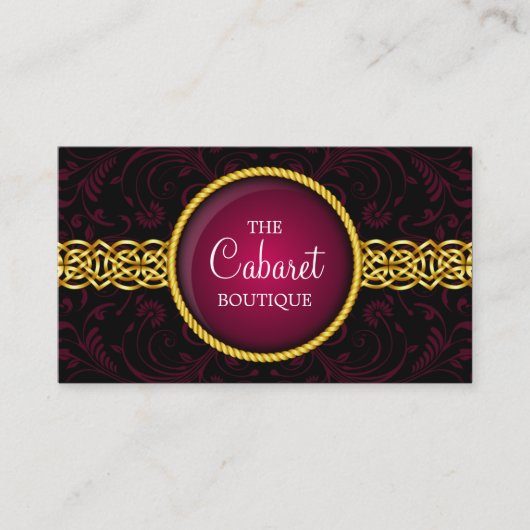 Mode-Accessoire und Schmuck Visitenkarte (Vorderseite)