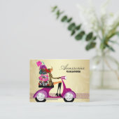 Mode Accessoires Purses Schmuck Pink Gold Visitenkarte (Stehend Vorderseite)