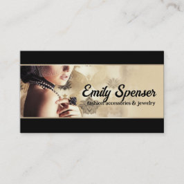 Mode-Accessoires & Schmuck-Visitenkarte Visitenkarte
