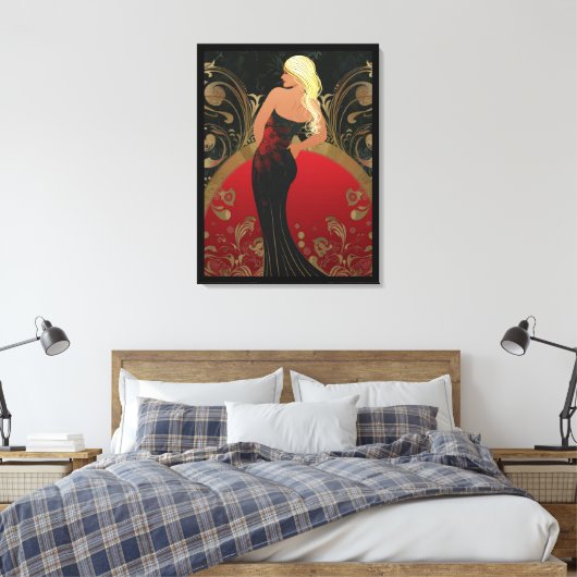 MODE-ÄHNLICH #4 LEINWANDDRUCK (Insitu (Schlafzimmer))