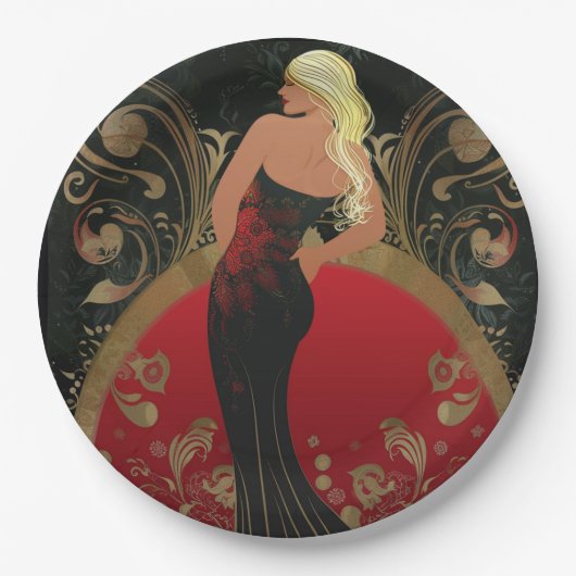 MODE-ÄHNLICH #4 PAPPTELLER (Vorderseite)