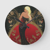 MODE-ÄHNLICH #4 RUNDE WANDUHR (Vorderseite)