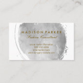 Mode / Aquarell gebürstet Visitenkarte (Rückseite)