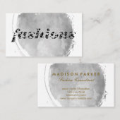 Mode / Aquarell gebürstet Visitenkarte (Vorne/Hinten)