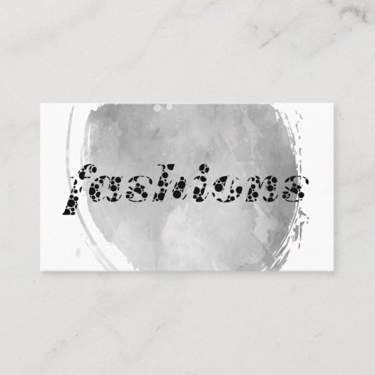 Mode / Aquarell gebürstet Visitenkarte (Vorderseite)