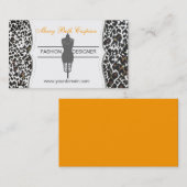 Mode-Attrappe, die nähendes Profil herstellt Visitenkarte (Vorne/Hinten)